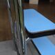 Steplady stepladder formica sky blue, 60/70s