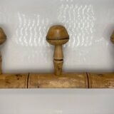 old Bamboo style wall coat rack