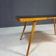 Coffee table, mid-century, opaxite glass top, Interiér Praha, 1960s