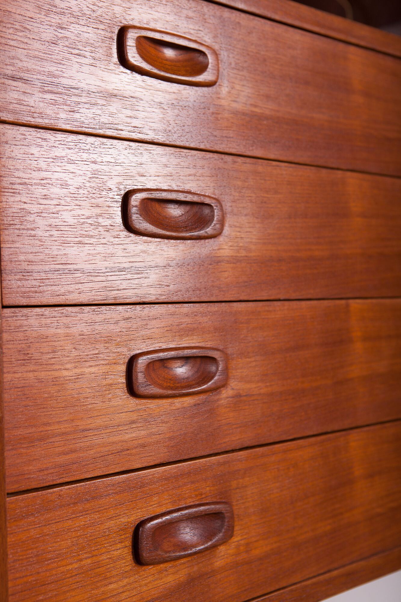 Mid century danish teak modular wall unit, 1960s
