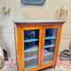 DISPLAY CABINET, CHERRY WOOD BOOKCASE IN DIRECTOIRE STYLE, 19TH CENTURY