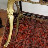 Gilded bronze and marble coffee table