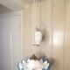 Suspension Up and down Opaline and porcelain