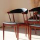 Set of 4 Johannes Andersen Scandinavian teak armchairs, 1960s