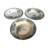 Set of 3 old plates