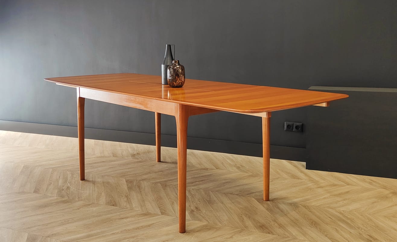 Mid century extendable dining table vintage