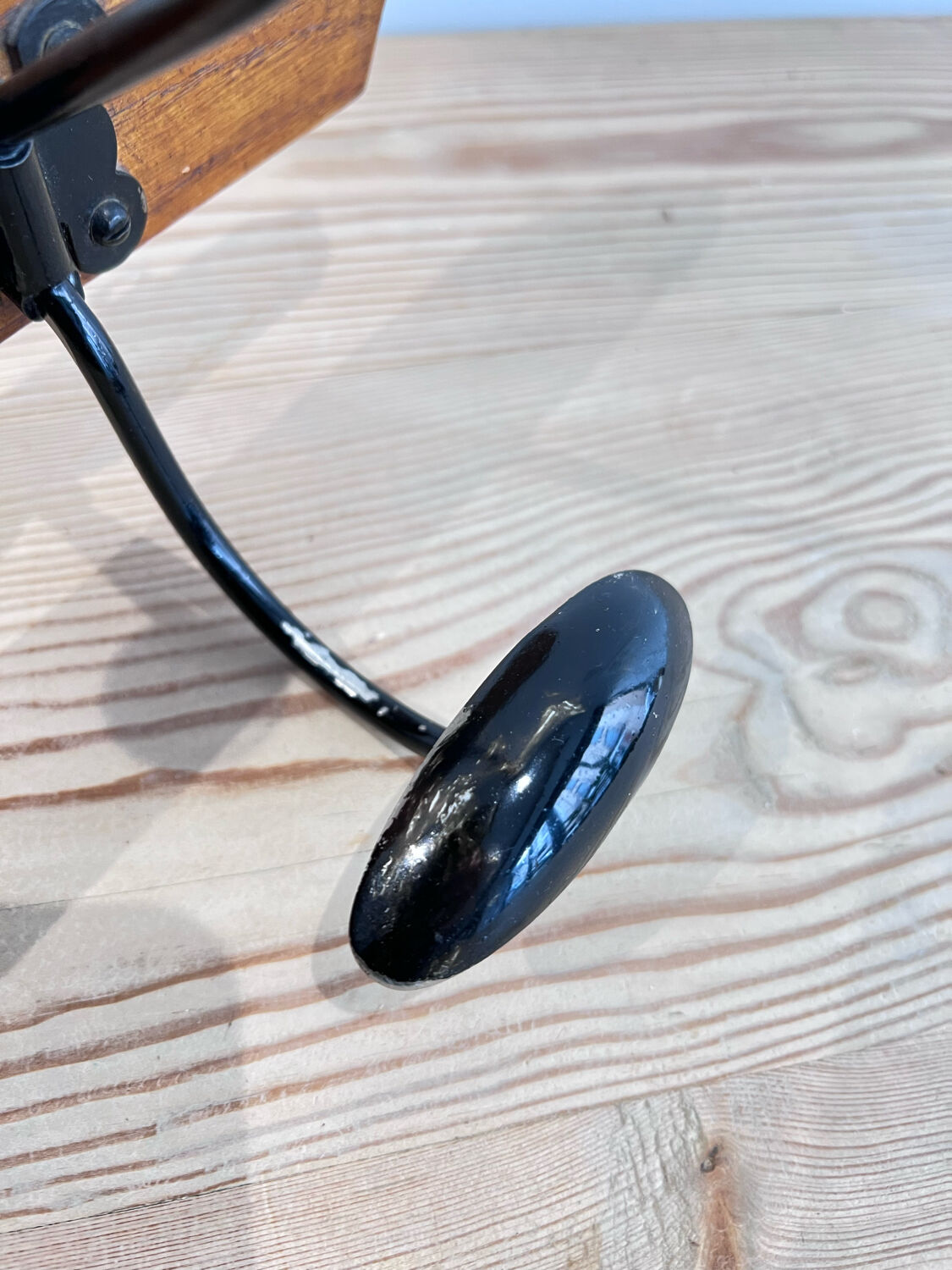 Wood and metal hooks