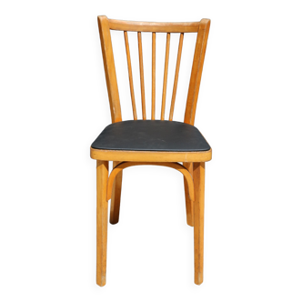 Chair baumann n°12 skaï black light beech