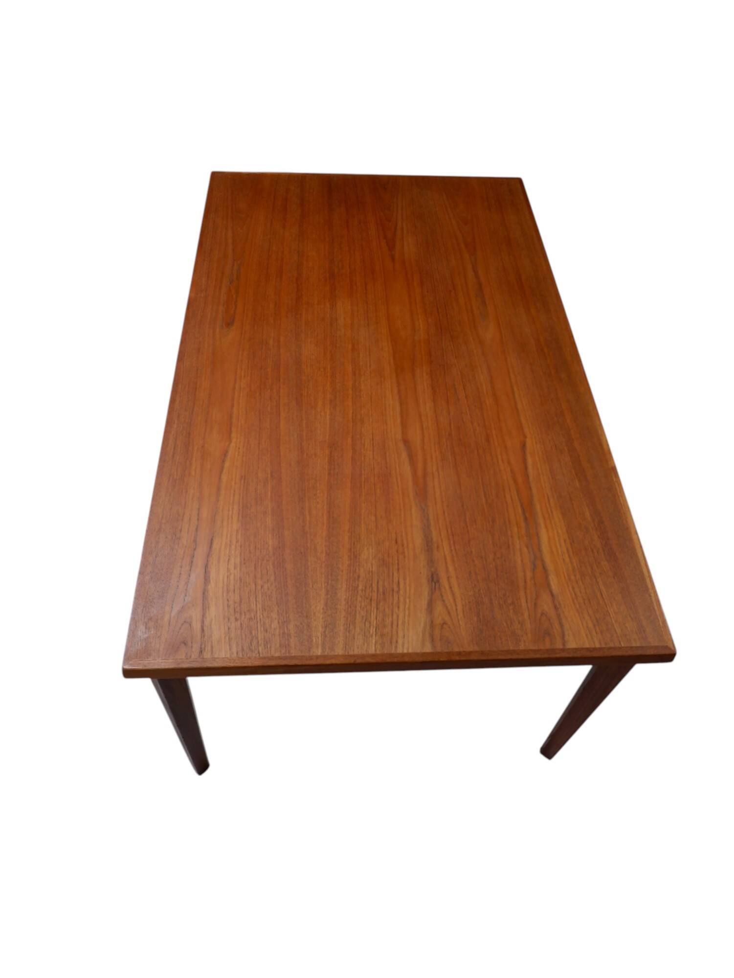Extendable teak dining table, 1960s