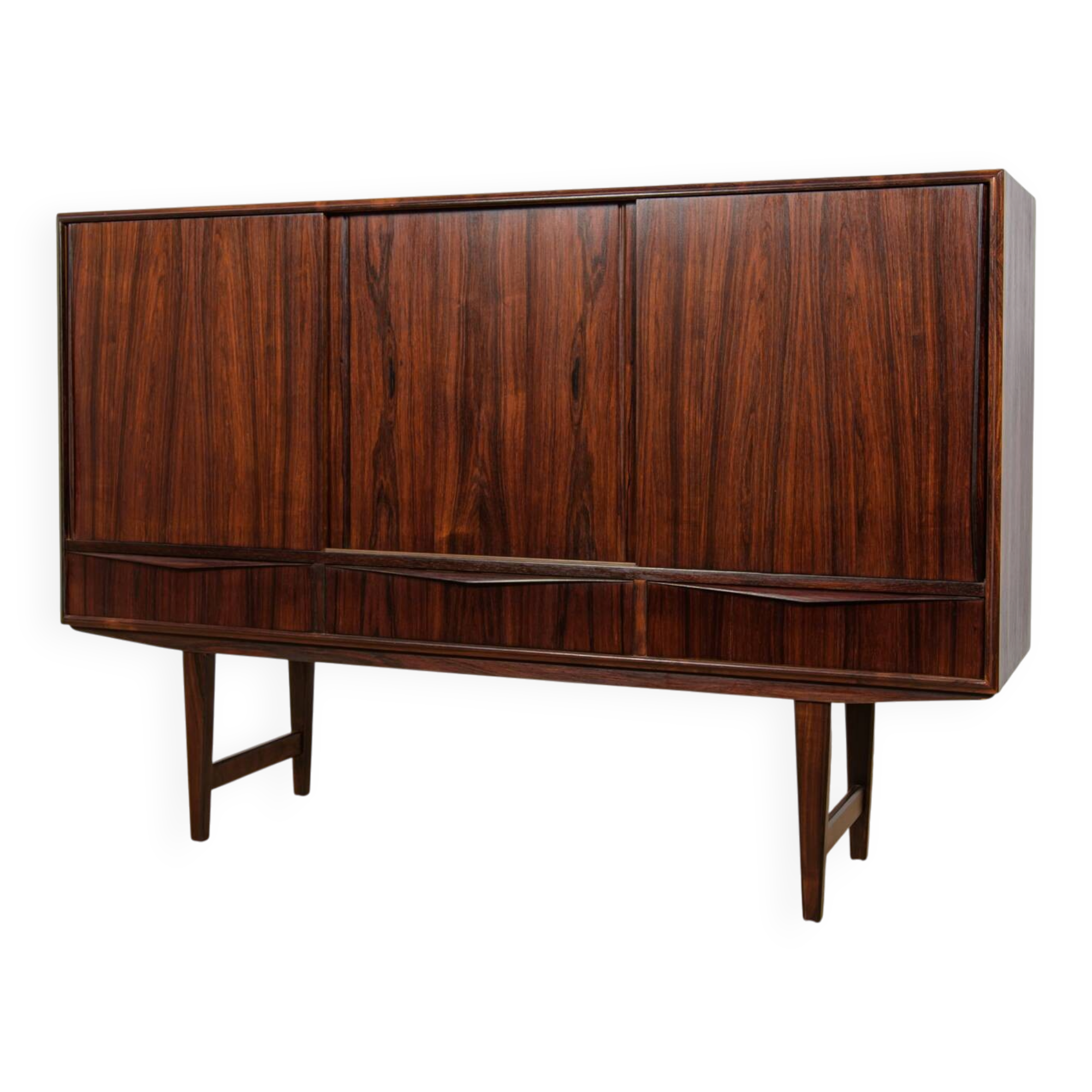 Commode en palissandre du milieu du siècle par E. W. Bach pour Sejling Skabe, Danemark, années 1960.