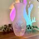 Molded glass vase