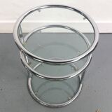 3-storey glass side table