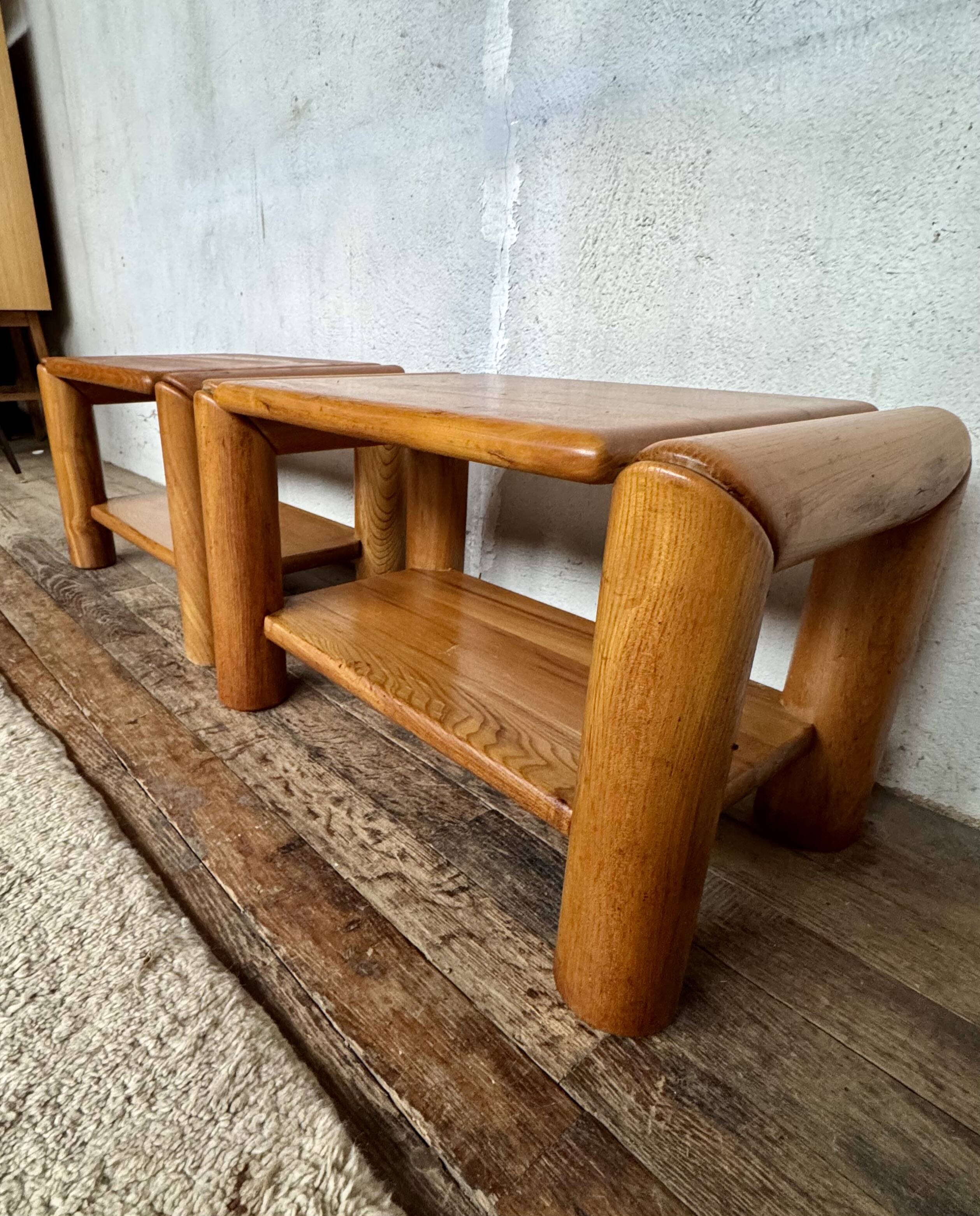 Bedside table, nightstand in Elm dlg Regain