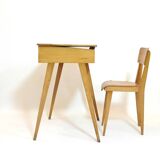 Small children's desk and chair from the 50s and 60s.