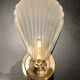 Glass shell wall lamp