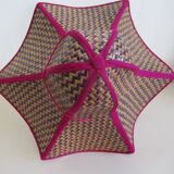 Foldable woven straw hat