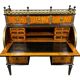 Important cylinder desk from the Louis XVI period in marquetry.