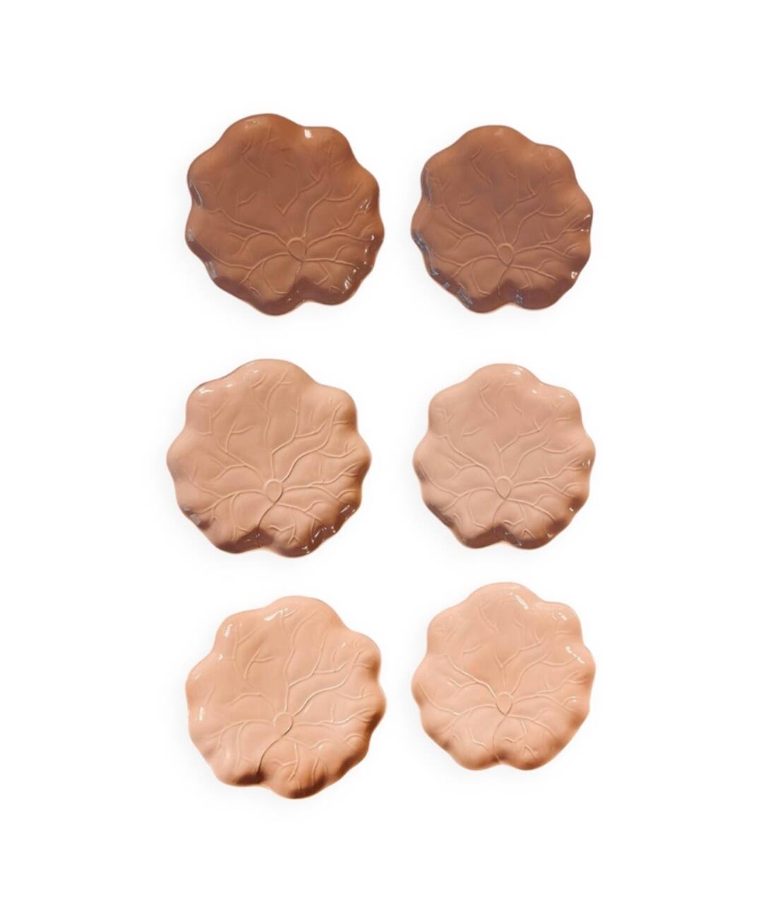 Lot de 6 assiettes Christian Dior – Modèle "Nénuphar"