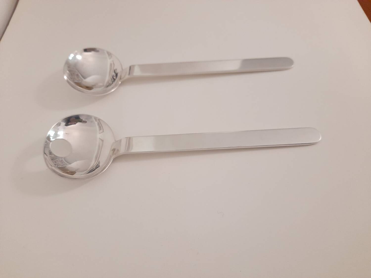 Silver-plated salad cutlery by Wilkens