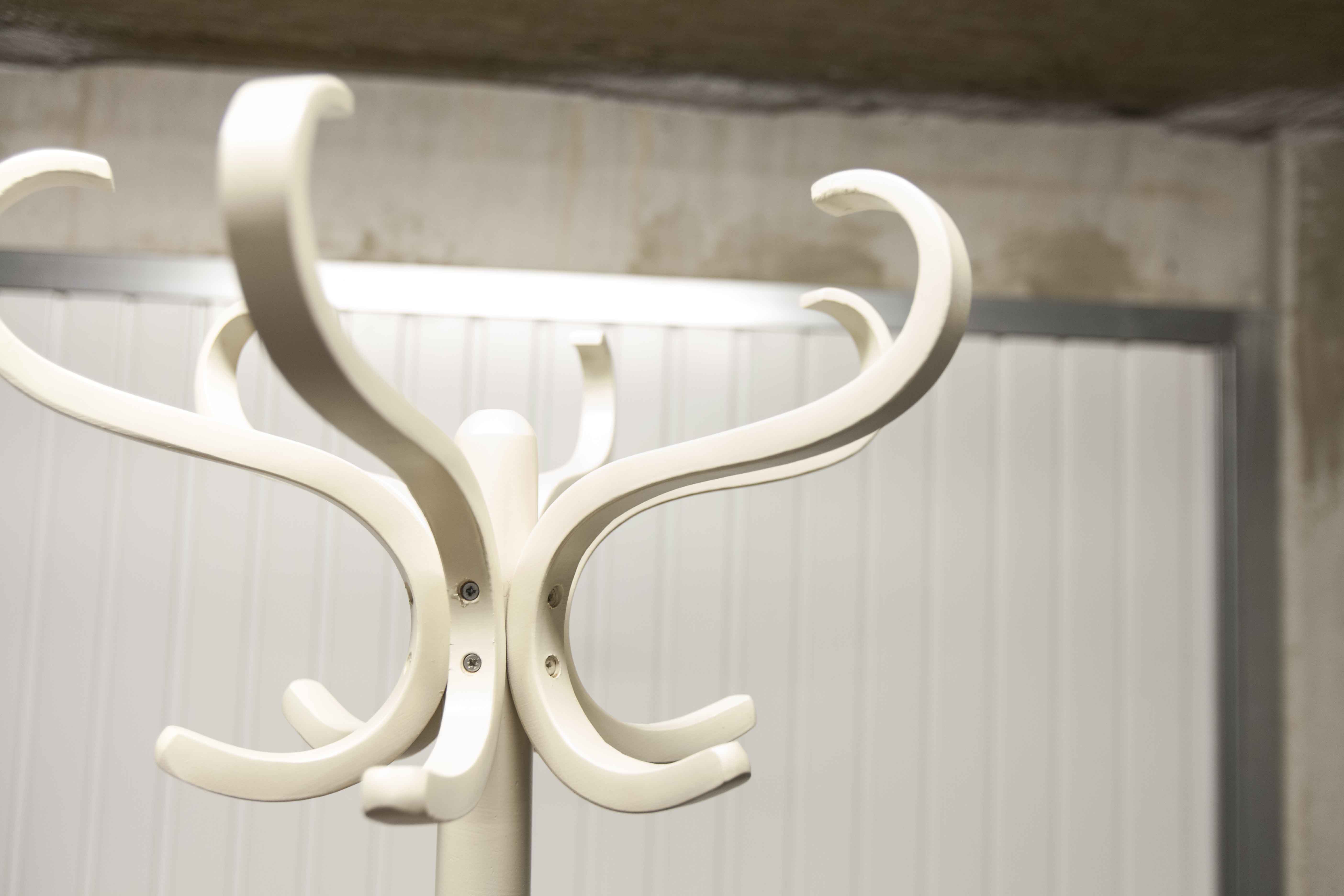 Parrot wears white Baumann coat 1970