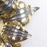 70's Brutalist Brass Wall/Ceiling Light
