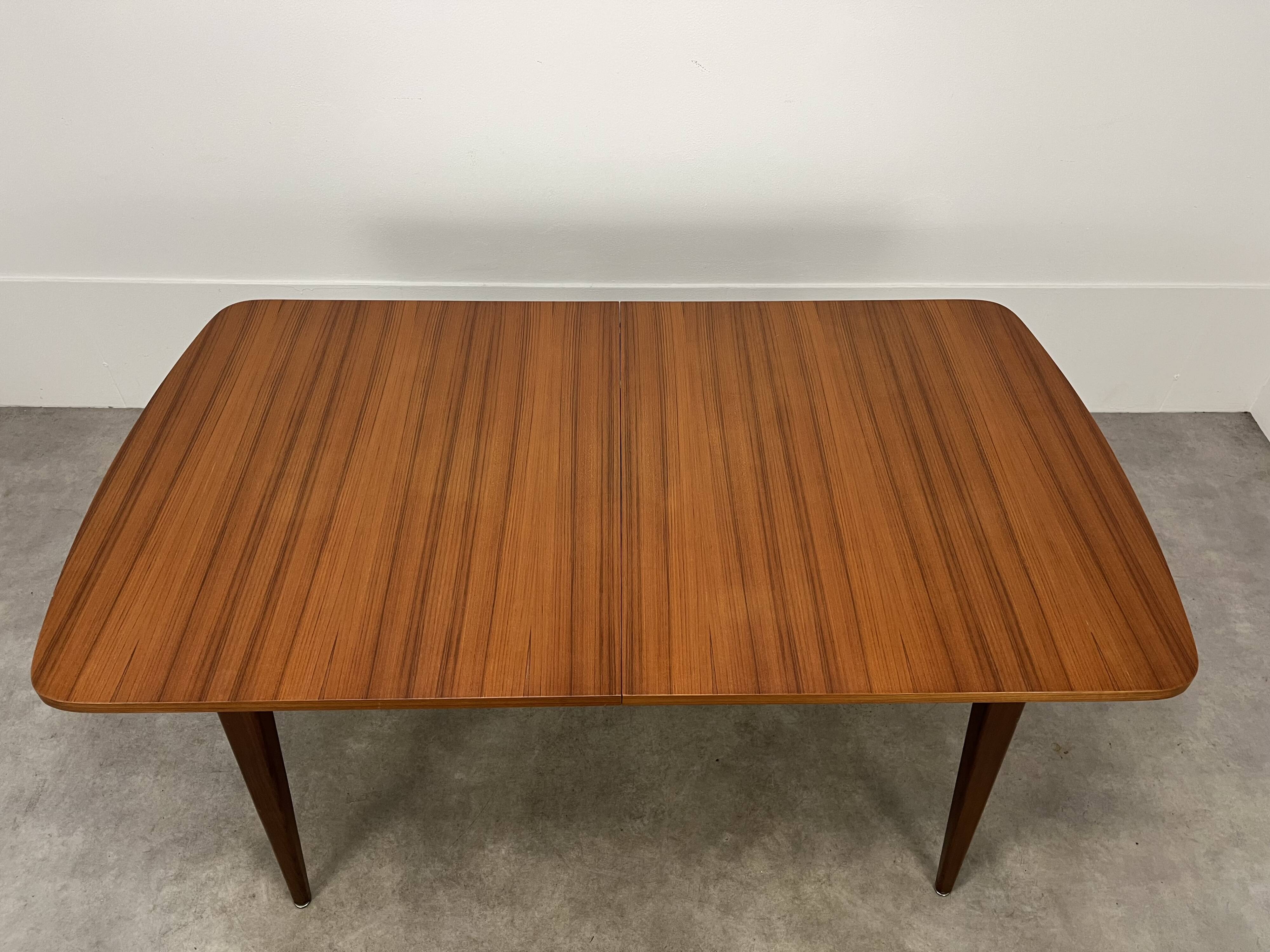 Scandinavian extendable teak table, 60s