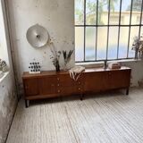 Enfilade teck XL années 60 constructiviste