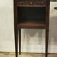 Louis XVI style walnut bedside pair