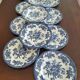 12 English dinner plates Enoch Wedgwood "Asiatic Pheasants"