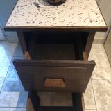 Meuble / commode ancien 2 tiroirs restauré
