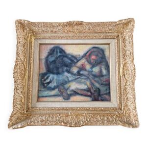 Huile sur toile par Blasco - 1956