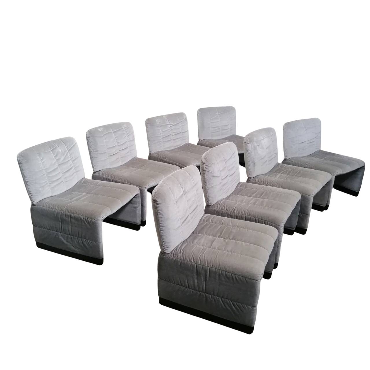 8 poltrone Alky Style di Giancarlo Piretti, anni '70