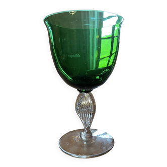 Vannes crystal footed cup from Châtelet France