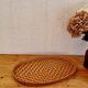 Vintage woven bamboo tray
