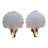 Pair of Deknudt shell wall lights