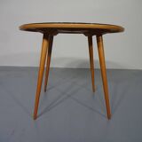 Glass and cherrywood table, 1960s