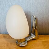 Opaline wall lamp half egg form