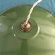 Vintage enamelled sheet metal suspension and its porcelain rosette