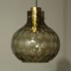 Suspension en Verre Bullé et Laiton par Helena Tynell pour Limburg, 1960s