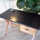 Vintage desk from the 60s-70s, light oak, in superb condition.