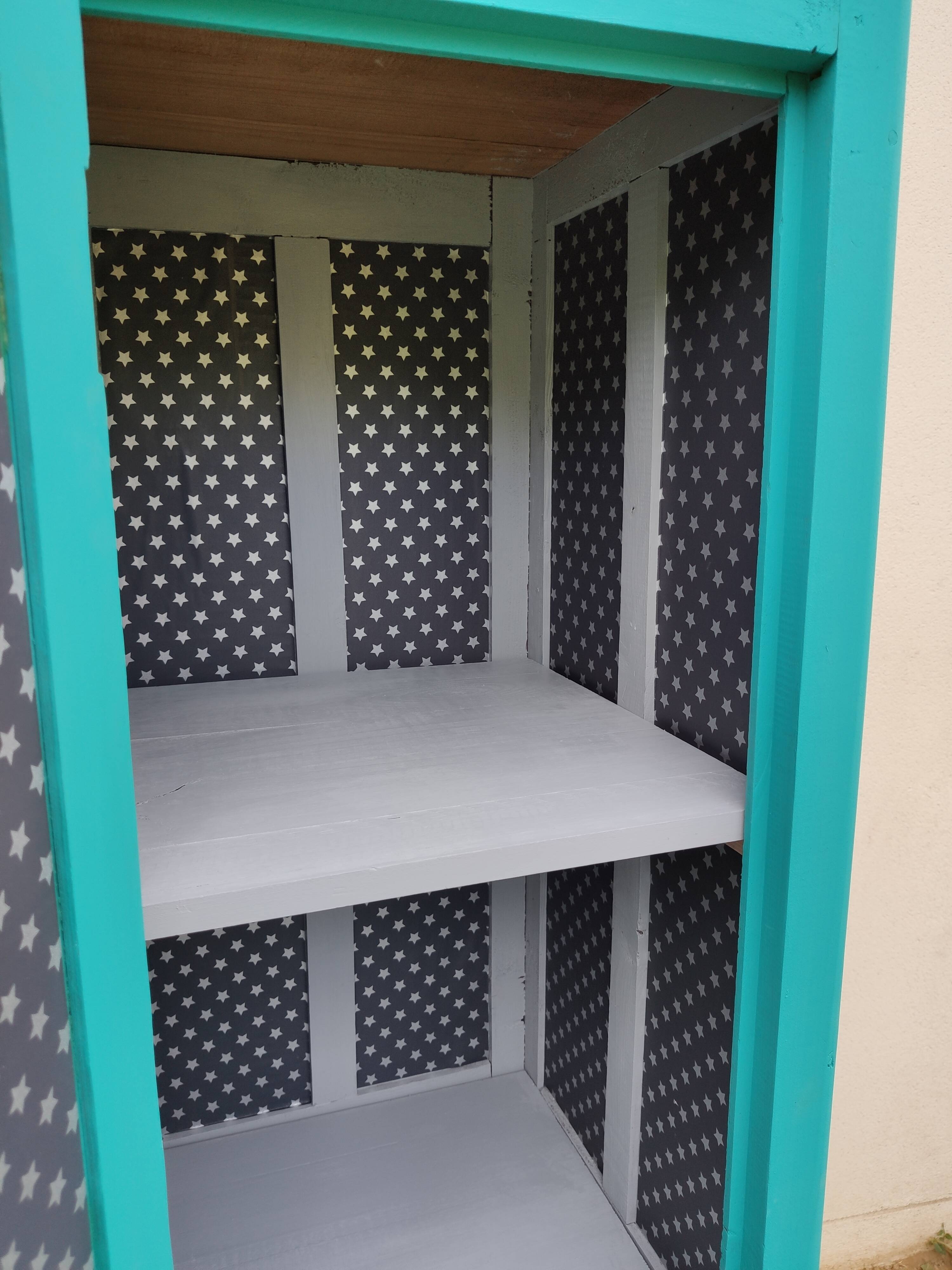 Vintage wooden vestiary