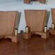 4 sconces in oak 40 years