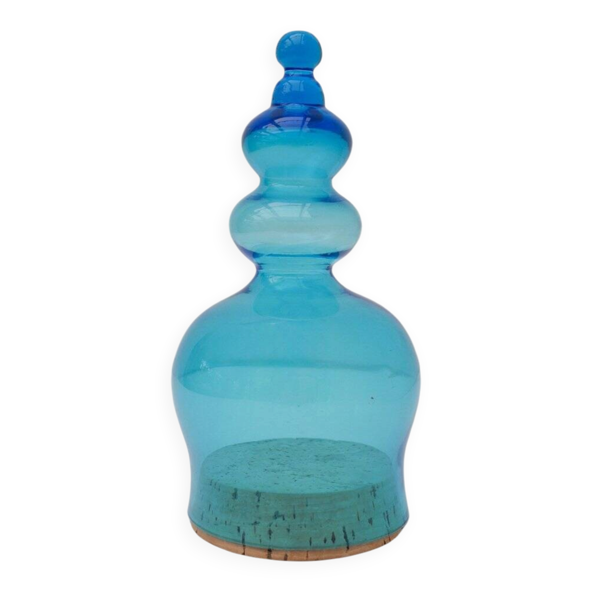 Candy box in handblown art glass by Bertil Vallien for Kosta Boda, 1970s