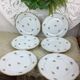 6 flat plates porcelain Limoges France