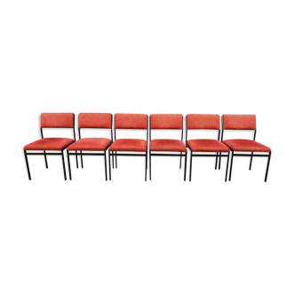 Set of 6 chairs Cees Braakman Pastoe Japanese Serie