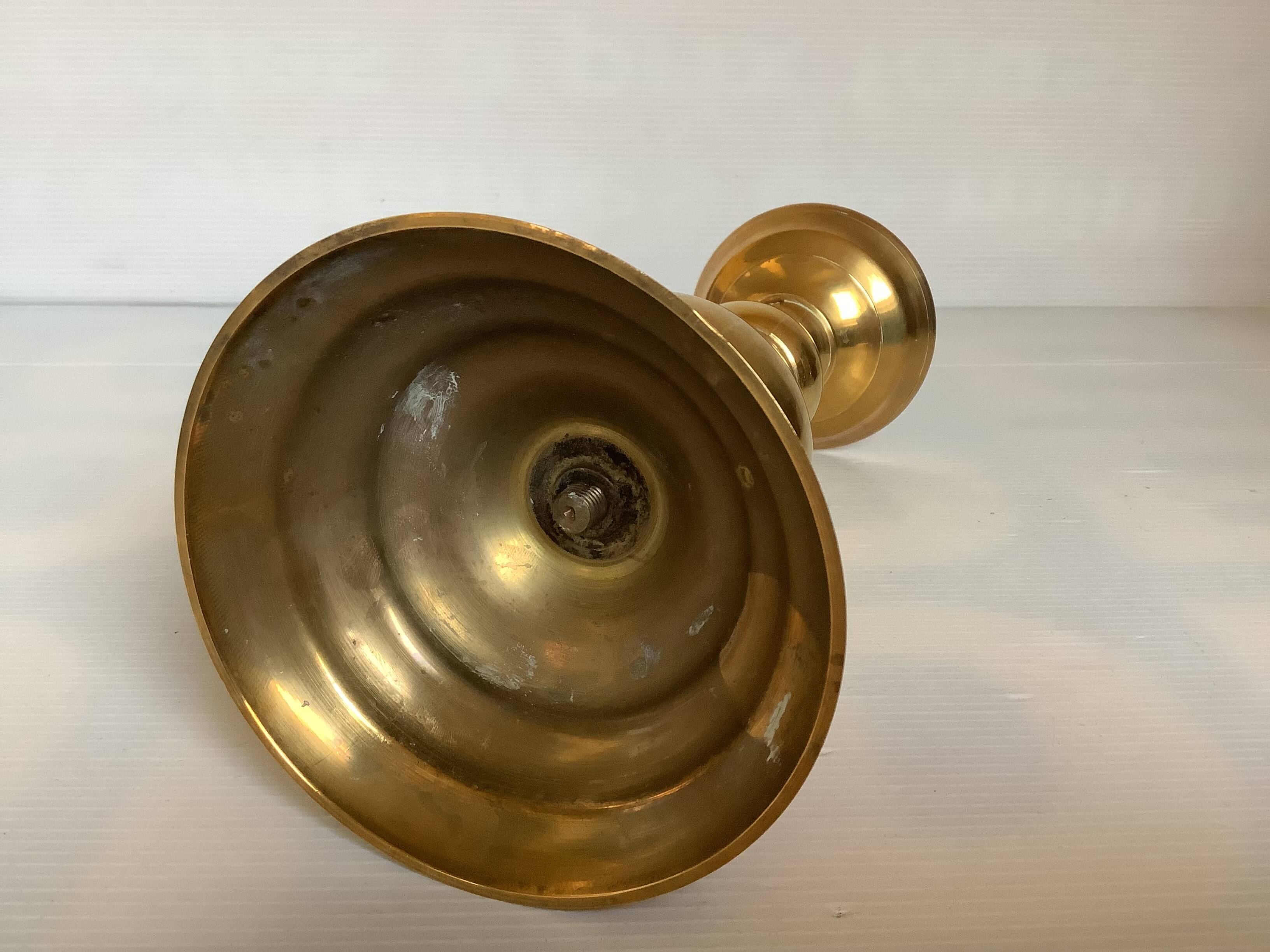 Large brass candlestick