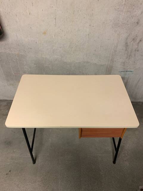Vintage modernism desk with two drawers