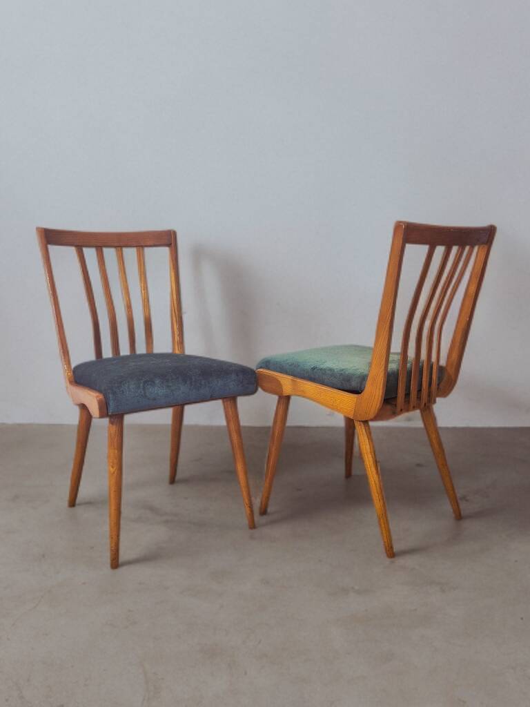 Set 4 chaises Interier Praha,  Vintage tchèque 1960s