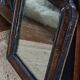 Miroir ancien Louis Philippe noir et marron