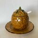 Vintage Pineapple Jam Pot in Barbotine
